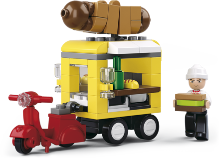 Sluban Town Business street M38-B0565 Hot-dog auto