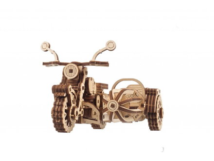 Ugears 3D drevené mechanické puzzle Harry Potter Hagridova lietajúca motorka