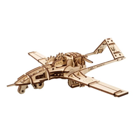 Ugears 3D mechanické puzzle - Bojový dron Bayraktar TB2