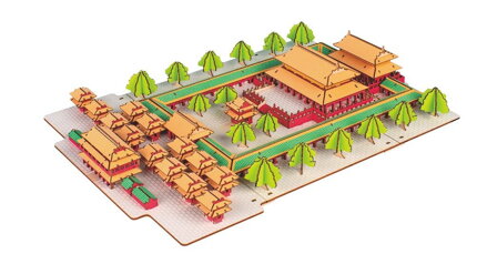 Woodcraft Drevené 3D puzzle Konfuciov chrám