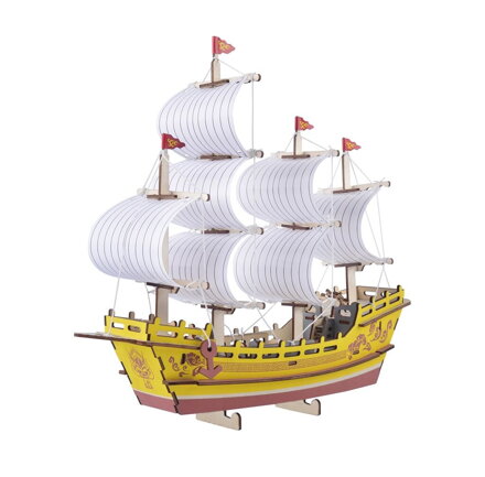 Woodcraft Drevené 3D puzzle Obchodná loď
