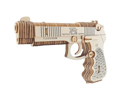 Woodcraft Drevené 3D puzzle Pištoľ M92F