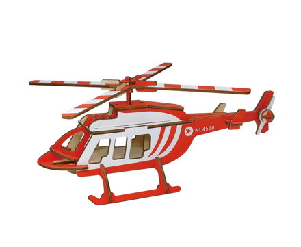 Woodcraft Drevené 3D puzzle Prepravný vrtuľník