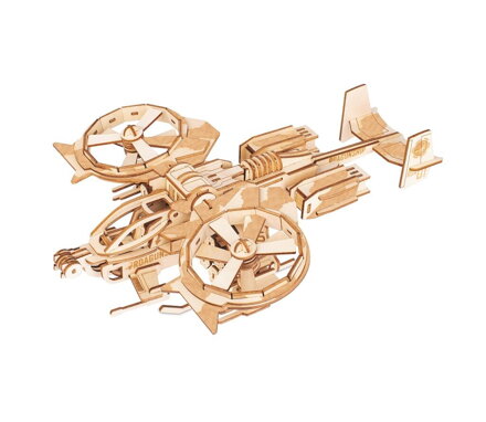 Woodcraft Drevené 3D puzzle RDA bojový vrtuľník