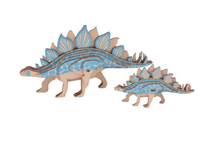 Woodcraft Drevené 3D puzzle Stegosaurus 2v1