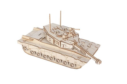 Woodcraft Drevené 3D puzzle Tank M1 Abrams