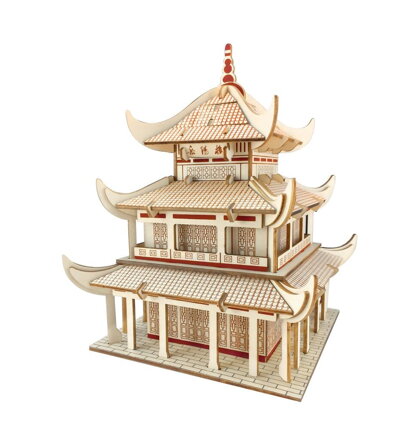 Woodcraft Drevené 3D puzzle Yueyang Tower