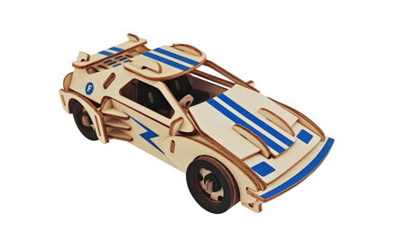 Woodcraft Drevené 3D puzzle Závodné auto F 20