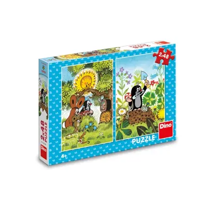 Dino Puzzle Krtko s kamarátmi 2x48 dielov
