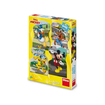 Dino Puzzle Mickey v meste 4x54 dielov