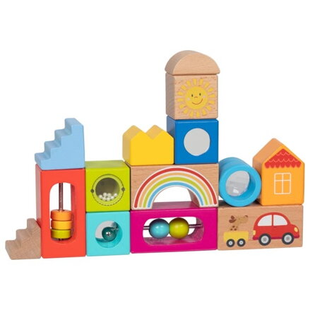 Goki Senzorické stavebné kocky Goki Senzorické stavebné kocky