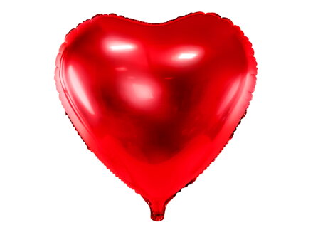 Fóliový balón Srdce, 60 cm, červený