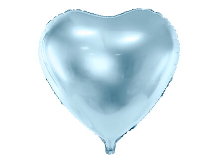 Fóliový balón Srdce, 45 cm, svetlomodrý