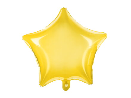 Fóliový balón Hviezda, 48 cm, žltá