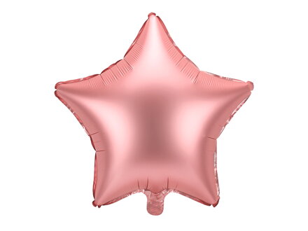Fóliový balón Hviezda, 48 cm, zlatoružová