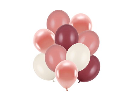 Sada latexových balónov, ružovočervené 10 ks