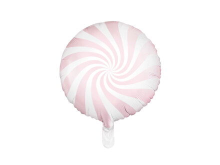 Fóliový balón Cukrík, 35 cm, svetloružový