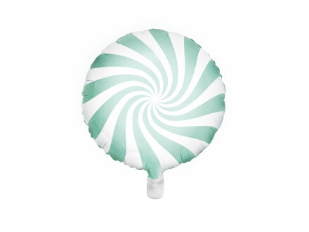 Fóliový balón Cukrík, 35 cm, mint