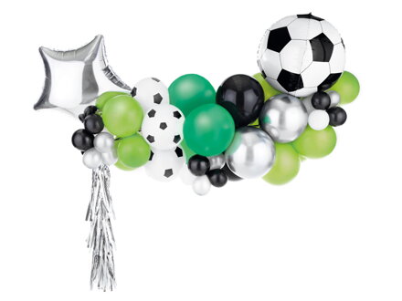 Balónová girlanda - Futbal, 150x126 cm, 48 ks