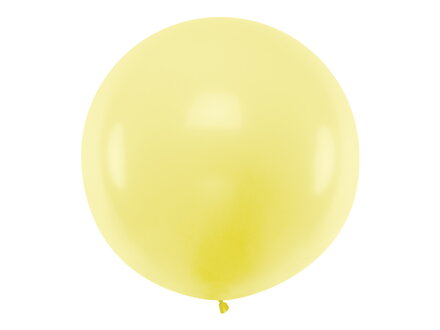 Guľatý balón 1 m, pastelový svetložltý