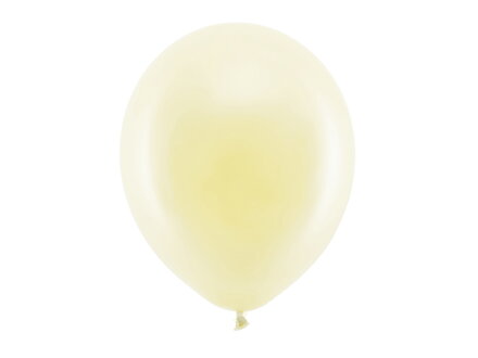 Balóny 30 cm pastelové, krémové: 10 ks