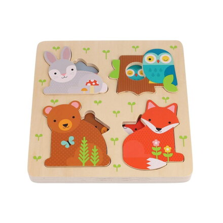 Drevené odkrývacie puzzle Si moje bábätko
