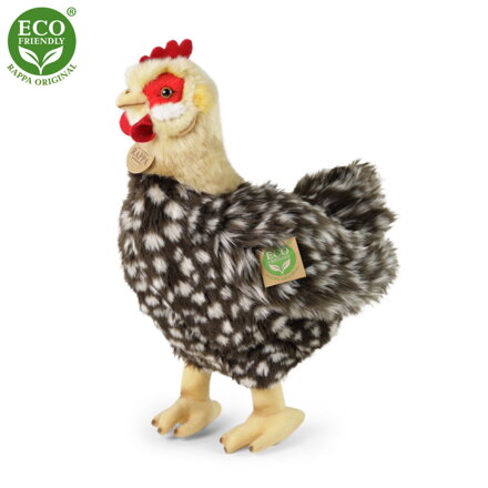 Plyšová sliepka stojaca 33 cm ECO-FRIENDLY