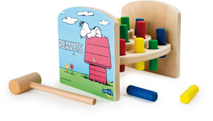 Drevená zatĺkačka Peanuts