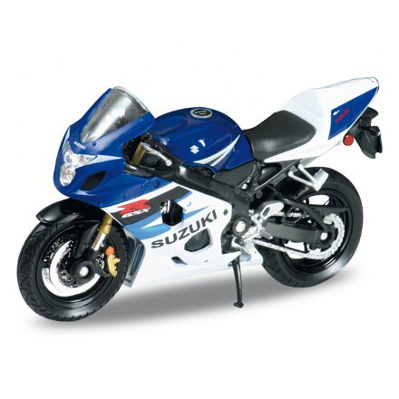Welly Motocykel Suzuki GSX-R750 1:18 modrý