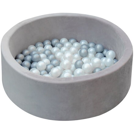 2Kids Toys Guľôčkový bazén šedý