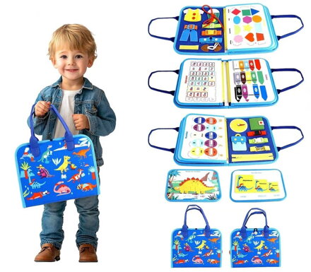 2Kids Toys Senzorická busy kniha Dinosaury 2