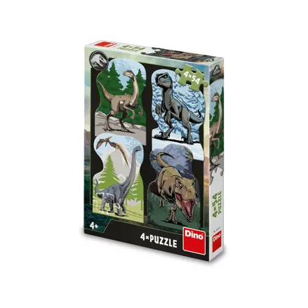 Dino Puzzle Jurský svet 4x54 dielikov