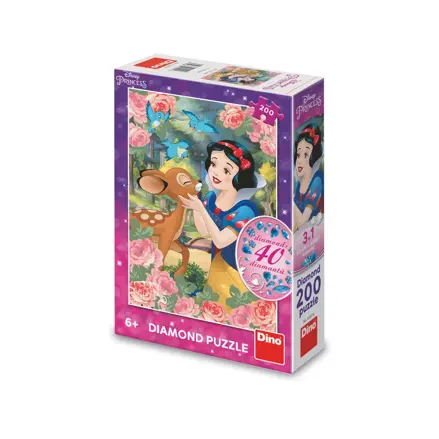 Dino Puzzle Snehulienka a srnka 200 dielikov diamond