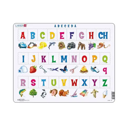 Dino Vzdelávacie puzzle Abeceda 27 dielikov