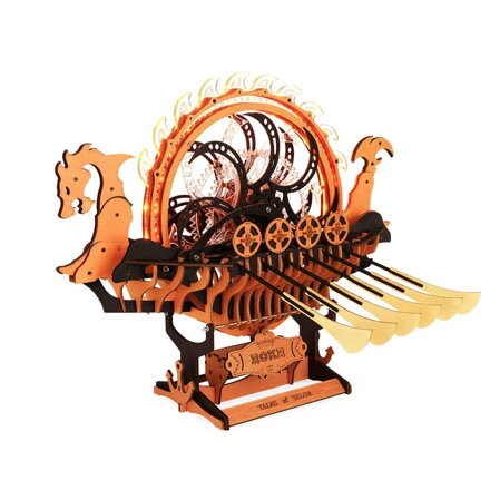 RoboTime 3D drevené puzzle Dračia loď Vikingov