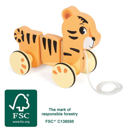 Ťahacia hračka Tiger Safari