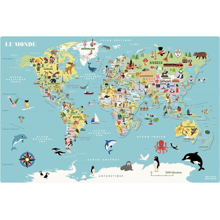 Vilac Magnetická mapa sveta