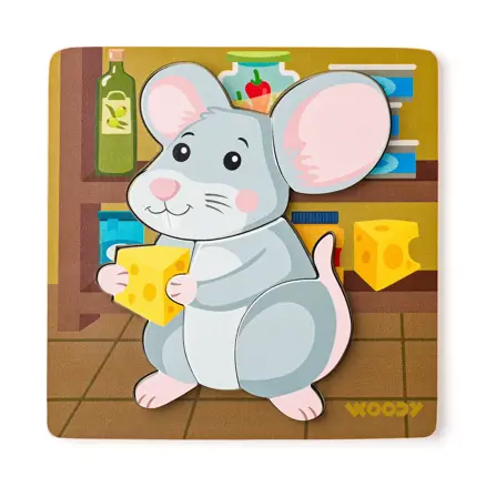 Woody Puzzle Baby - myška Woody Puzzle Baby - myška