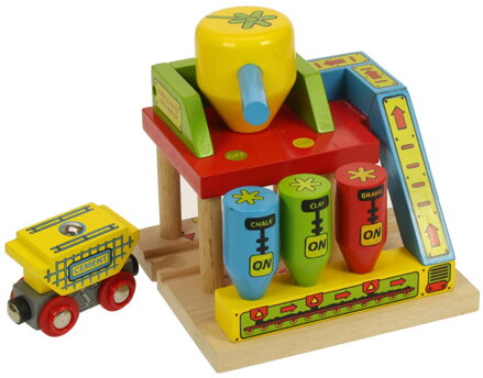 Bigjigs Rail Drevené vláčiky - Cementáreň