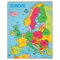 Detská mapa sveta a štáty Európy