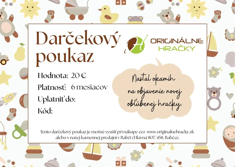 Darčekový poukaz 20 €