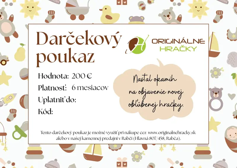 Darčekový poukaz 200 €