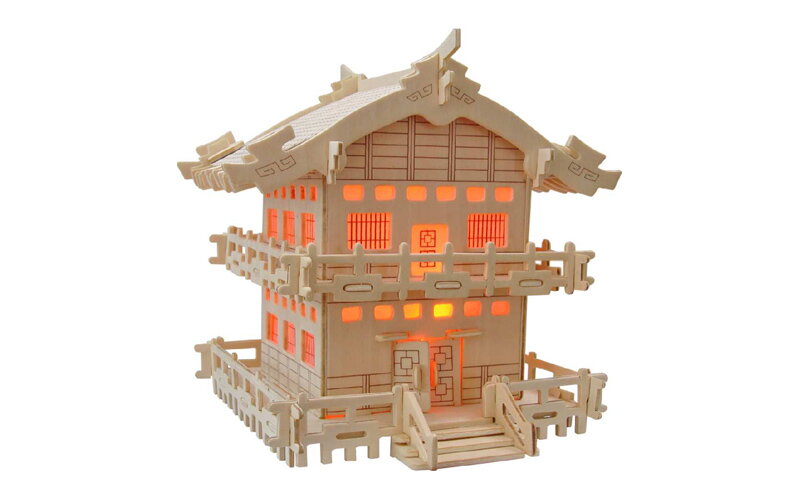 Woodcraft Drevené 3D puzzle Japonská chatka MW110