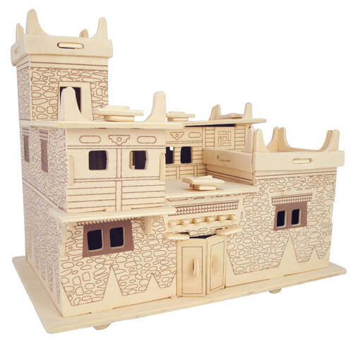 Woodcraft Drevené 3D puzzle Tibetský dom MW113