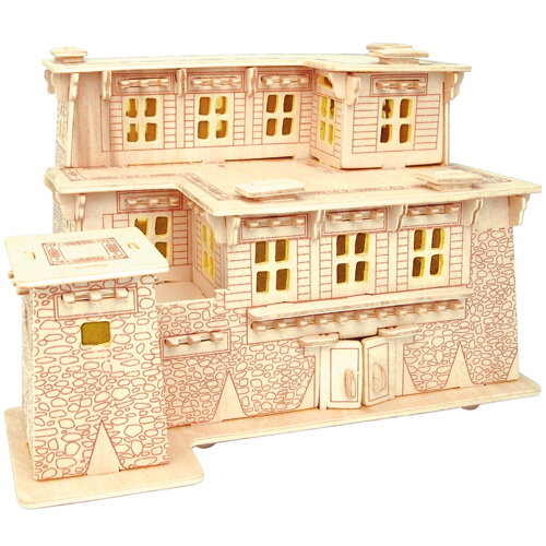 Woodcraft Drevené 3D puzzle Tibetský dom I MW111