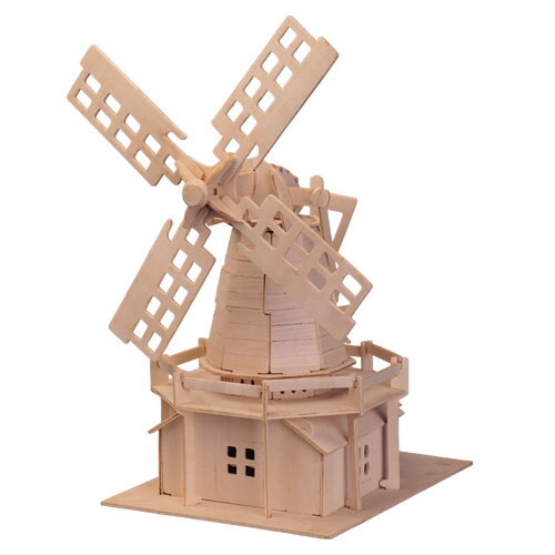 Woodcraft Drevené 3D puzzle Veľký Veterný mlyn P056