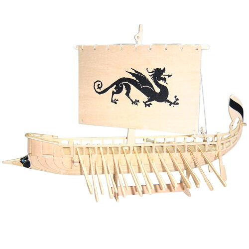Woodcraft Drevené 3D puzzle Galéra P149