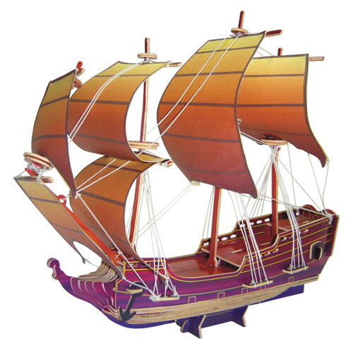 Woodcraft Drevené 3D puzzle Plachetnica Orol farebná PC128