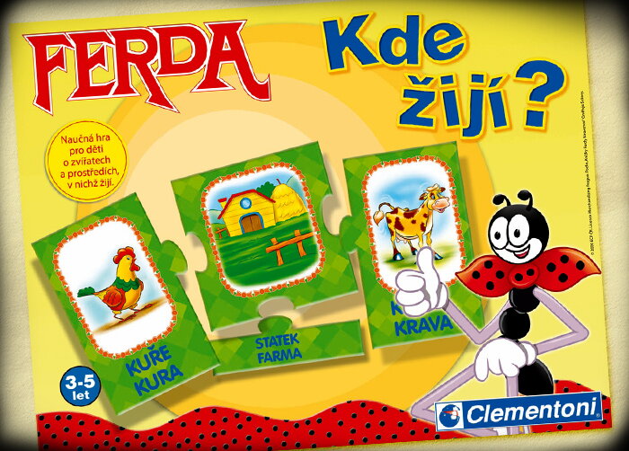 Albi Obrázkové detské hry - Ferda - Kde žijú?