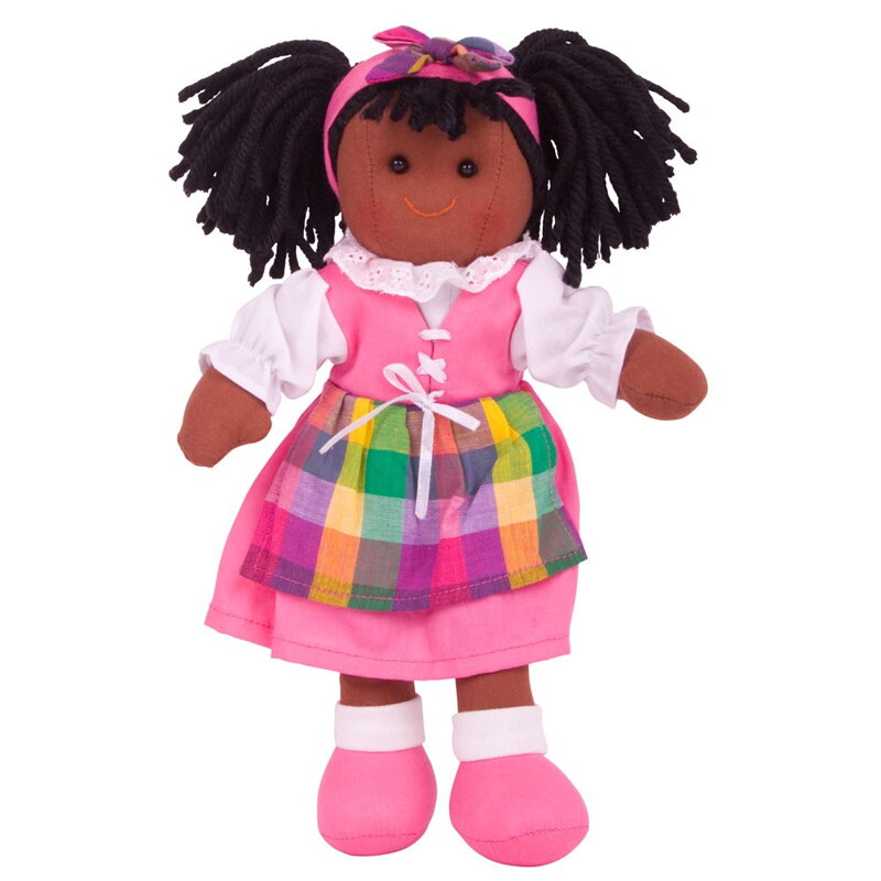 Bigjigs Toys Látková bábika Jess - 28 cm